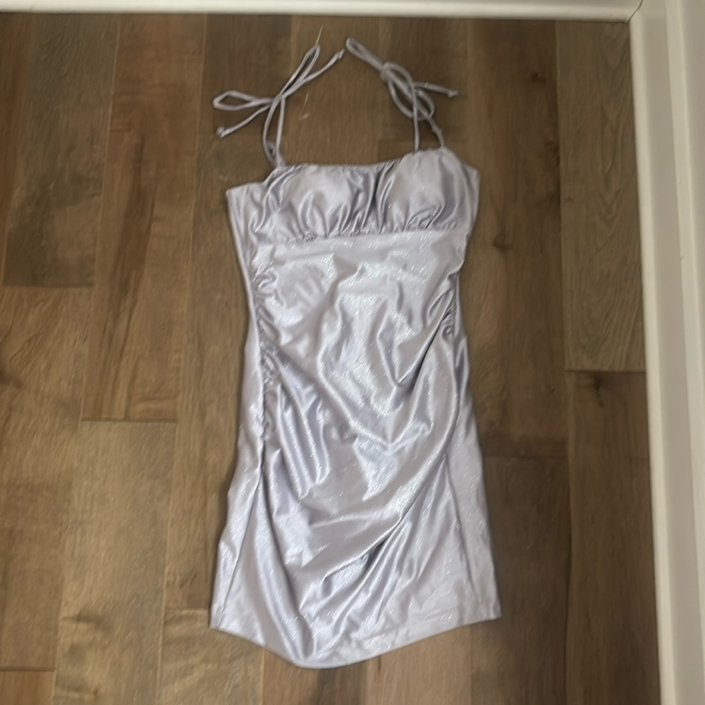 Sparkly Silver Semi Formal Dresss